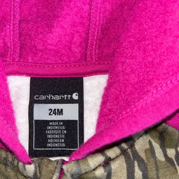 Carhartt Kids Camo and Pink Hooded Jumpsuit - Picture 7 of 7